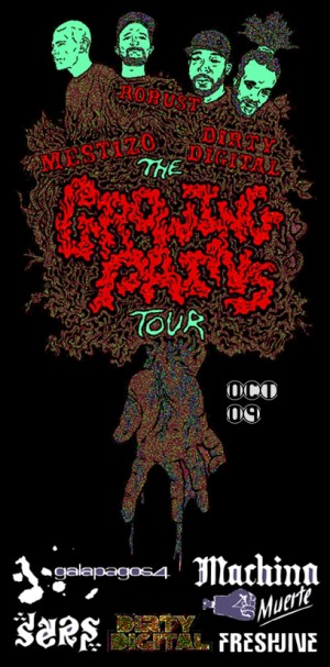 Growing Pains tour flyer