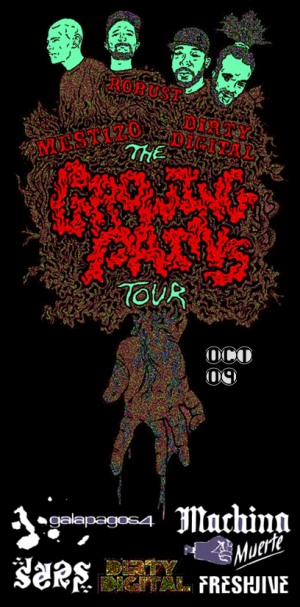 Growing Pains tour flyer